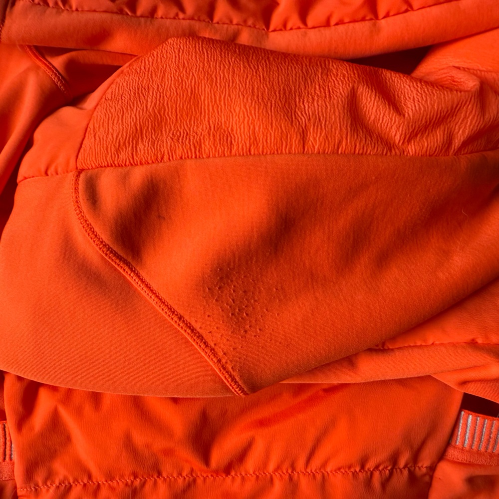 Lululemon Light Weight Puffer Down For It All Atomic Orange Size 8 - Picture 10 of 12
